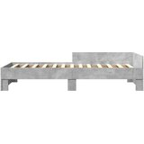  Okvir kreveta s uzglavljem Betonska siva 80 x 200 cm | shoptok.hr