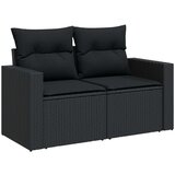  12-dijelni set vrtnih sofa od poliratana s jastucima crni | shoptok.hr