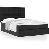  Otomanski krevet s madracem crni 140x190 cm umjetna koža | Eponuda.com
