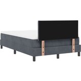 vidaXL Krevet s kutijom opruga tamno sivi 120x200 cm baršun | shoptok.hr