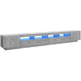TV ormarić s LED svjetlima siva boja betona 300 x 35 x 40 cm | Eponuda.ba