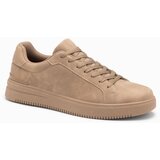 Ombre Unisex casual men&#039;s eco nubuck shoes - light brown cene