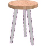 vidaXL Gornji dio stola Svjetlosmeđa Ø 40 x 4 cm Čvrsto drvo hrasta | shoptok.hr