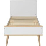 Qu-ax otroška posteljica flow 70x140 white & oak | Shoptok.si