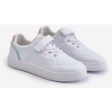 Big Star Children's sneakers made of eco-leather with Velcro Big Star white | shoptok.hr