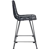  Barski stol 2 pcs Črna 44,5 x 54,5 x 97,5 cm Ratan in železo, (5000092566) | Shoptok.si