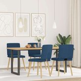  Blagovaonske stolice od tkanine 4 kom plave | shoptok.hr