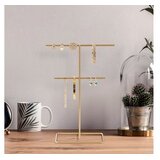 WALLXPERT Držač za nakit TK-004, 15x30 cm, Zlatna boja | Eponuda.ba