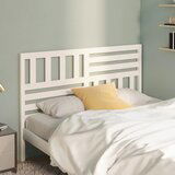 Maison Chic posteljno vzglavje - vzglavna omarica - nočna omarica belo 156x4x100 cm trdna borovina, (21705929) | Shoptok.si