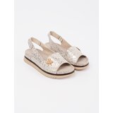 GOODIN Light beige platform sandals with pin | Shoptok.si