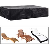 Maison Chic Prevleka za zunanjo pohištvo - Pokrivalo za vrtni ležalnik 2 kosa 8 obročkov 218x77x55 cm, (21795345) | Shoptok.si
