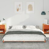  Krevet s daskama Voštano smeđa 200 x 200 cm Masivna borovina | shoptok.hr
