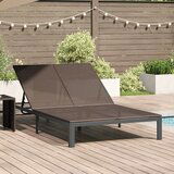 vidaXL Smeđa Metalni okvir 200 x 109 x 28 cm Podesivi nasloni za ruke | shoptok.hr