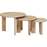  Stolovi za slaganje 3 pcs Crna Čvrsto drvo manga | shoptok.hr