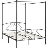  Okvir za krevet s nadstrešnicom sivi metalni 140 x 200 cm | Eponuda.ba