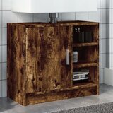 vidaXL Ormarić za umivaonik boja dimljenog hrasta 63x29x55 cm drveni Cijene