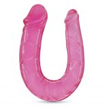 Crushious dvojni dildo Double Trouble roza Cene