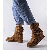 Gemre Brown wedge ankle boots Teodata | Shoptok.si
