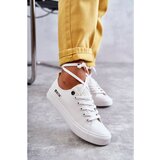 Big Star Women's Low Material Sneakers KK274008 White Cene