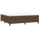  Okvir za krevet s oprugom tamnosmeđi 200x200 cm od tkanine | Eponuda.com