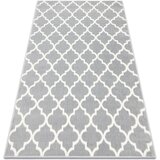 RugsX Preproge Preproga BCF Morad TRELIS Maroška detelja - 120x170 cm Siva | Shoptok.si