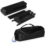 Multi Garden sklopivi kamping stol 95 × 55 cm s torbom za nošenje, crni | shoptok.hr