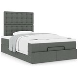 vidaXL okvir za krevet s madraca tamnosivi 120x190 cm od tkanine | shoptok.hr