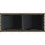 Vrtna sadilica s 2 posude siva 72 x 30 x 32 cm od poliratana | Shoptok.si