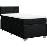  Krevet s oprugama i madracem crni 100 x 200 cm od tkanine | shoptok.hr