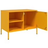 TV ormarić žute boje senfa 68 x 39 x 50,5 cm čelični | shoptok.hr