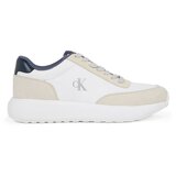 Calvin Klein Jeans Nizke superge bež / bela | Shoptok.si