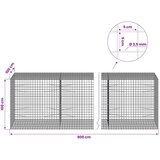  Gabion s žicom debljine 3 5 mm i mrežom 5x5 cm 900x100x100 cm - 100 cm 100 cm 900 cm | shoptok.hr