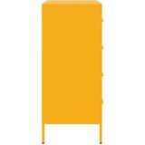 vidaXL Komoda gorčično rumena 68x39x89 cm jeklo | Shoptok.si