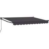  Ručno sklopiva tenda Antracit 2 5 x 2 m Poliester s PU premazom - Antracit (antracitni okvir) 2 5 x 2 m | shoptok.hr