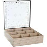  Kutija za Čajeve DKD Home Decor Plava Bijela Crna Prirodno Metal Kristal Drvo MDF 24 x 24 x 6 5 cm (2 kom.) | shoptok.hr