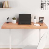 Stolna Mizna plošča svetlo rjava 100x40x6 cm obdelana trdna hrastovina, (20818459) | Shoptok.si
