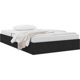  Otomanski krevet s pohranom Crna 120 x 200 cm tkanina | shoptok.hr