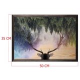 Wallity dekorativna uramljena slika stag heaven | ePonuda.com