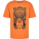 ABOUT YOU x StayKid Majica 'BIBI+TINA' temno oranžna | Shoptok.si
