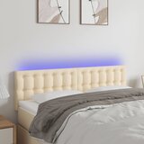  LED uzglavlje krem 144x5x78/88 cm od tkanine | shoptok.hr