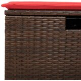  6-dijelni set vrtnih sofa od poliratana s jastucima smeđi | shoptok.hr