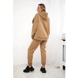 Kesi Insulated cotton set, sweatshirt + pants Brooklyn camel | Shoptok.si