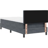  s opruga kutije s madracem Tamno siva 90 x 200 cm Baršun | shoptok.hr