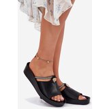 S. BARSKI Leather Women's Slippers With Decorative Strap | shoptok.hr
