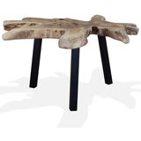  Klubska mizica iz prave tikovine 80x70x38 cm | Shoptok.si