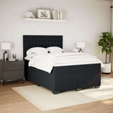 vidaXL Krevet s oprugama i madracem crni 160x200 cm baršunasti | shoptok.hr