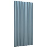 Krovni paneli 12 kom od pocinčanog čelika sivi 80 x 36 cm | shoptok.hr