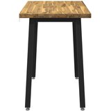  110 x 55 x 75 cm Čvrsto drvo akacije Bijela i crna Pravokutni - Bijela i crna 110 x 55 x 75 cm Četvrtasto | shoptok.hr
