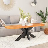 Stolna ploča 140x50x3,8 cm ovalna od masivnog drva bagrema | shoptok.hr