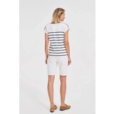 Marisse Cotton Shorts With A Belt, White | Eponuda.ba